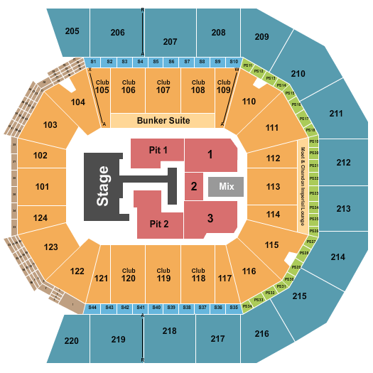 Moody Center ATX Teddy Swims Seating Chart
